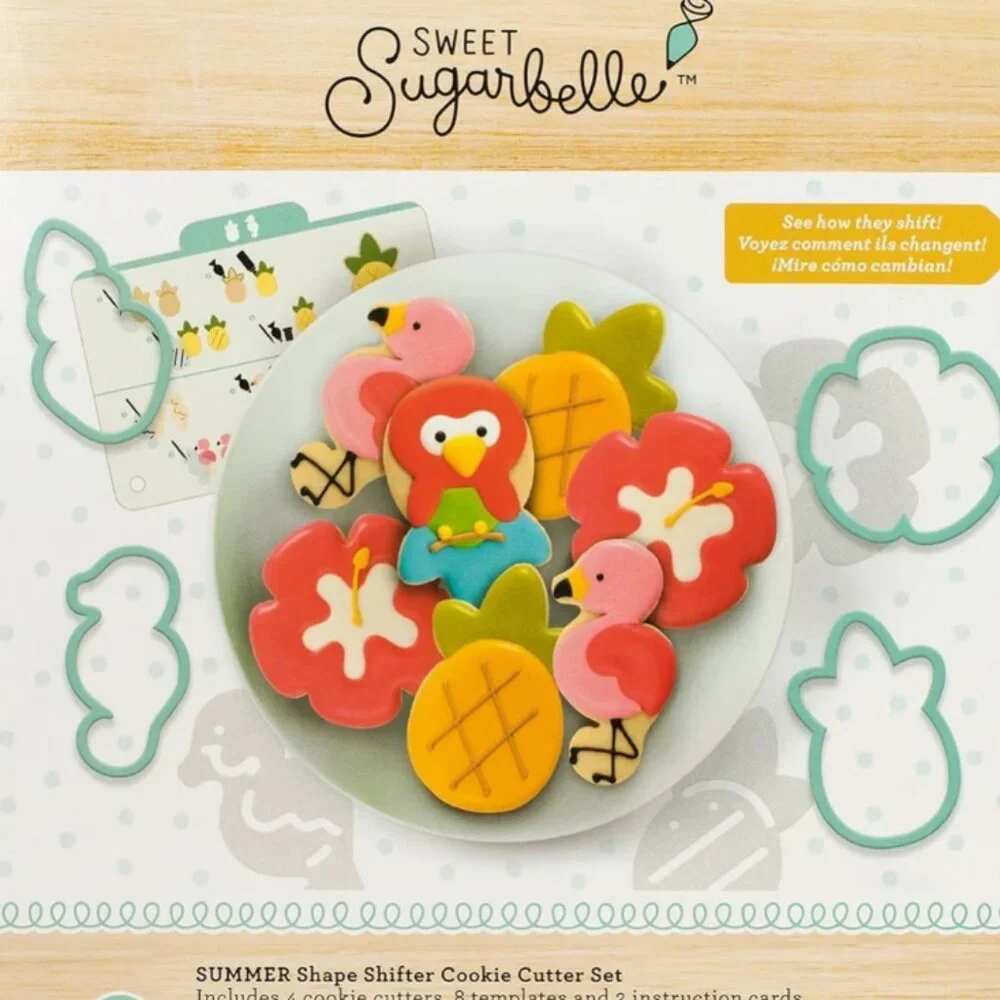 American Crafts AMC Sugarbelle Summer Cookie Cutter Shifter Set 14pc New